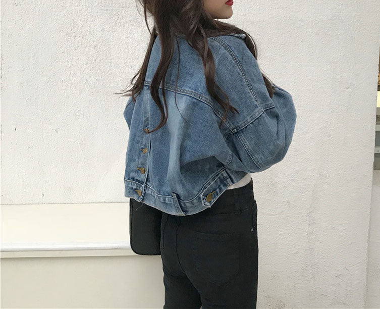 Back Buttons Denim Jacket