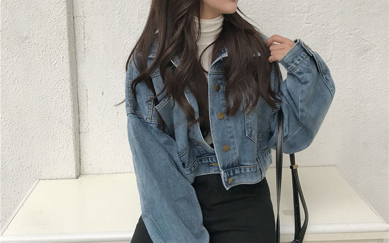 Back Buttons Denim Jacket