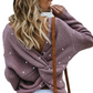 Back Cross Pearls Sweater