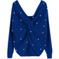 Back Cross Pearls Sweater