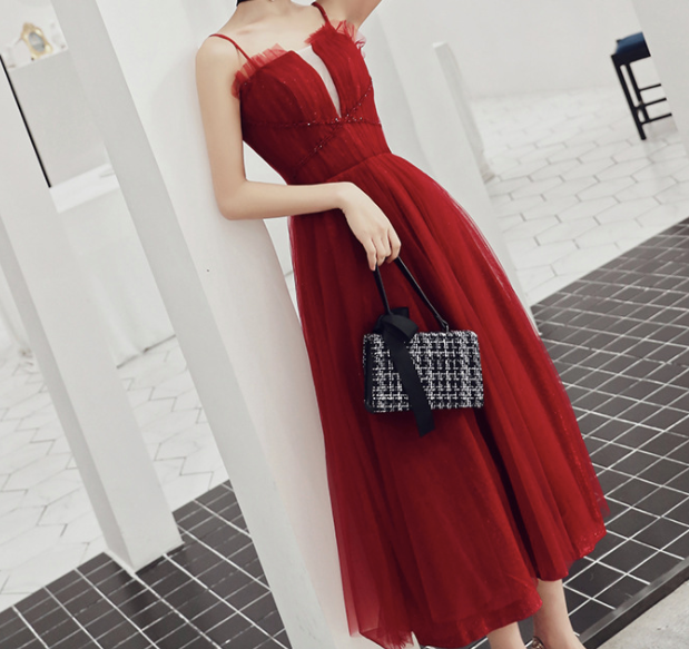 Back Lace Up Party Dress