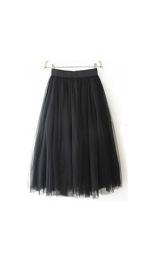 Black Tulle Skirt