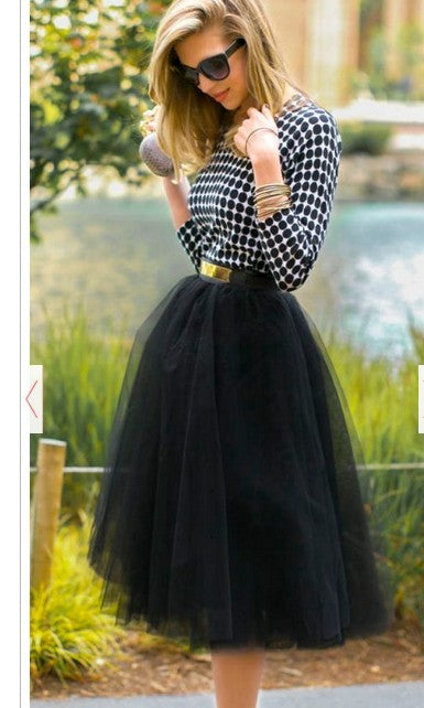 Black Tulle Skirt