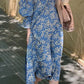 Blue Floral Dress