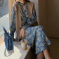 Blue Floral Dress