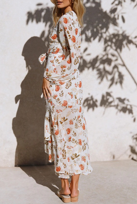 Floral Round Neck Dress