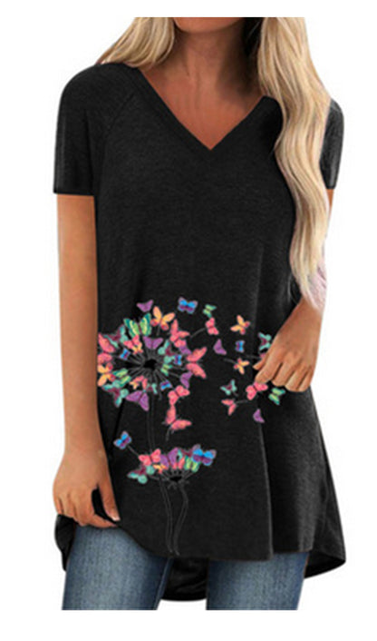 Casual V Neck Top