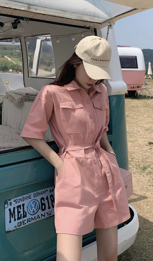 Front Buttons Romper