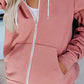 Front Zipper Hoodie Sweatshirt