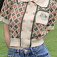 Knit Floral  Top