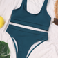 Solid Color Bikini Set