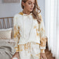 Casual Sweatshirt And Shorts Two Pieces Set
