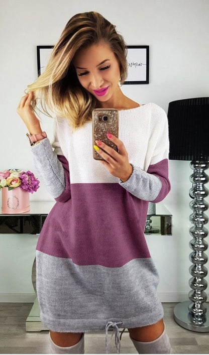 Casual Knit Sweater Dress