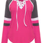 Casual Lace Up Top