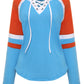 Casual Lace Up Top