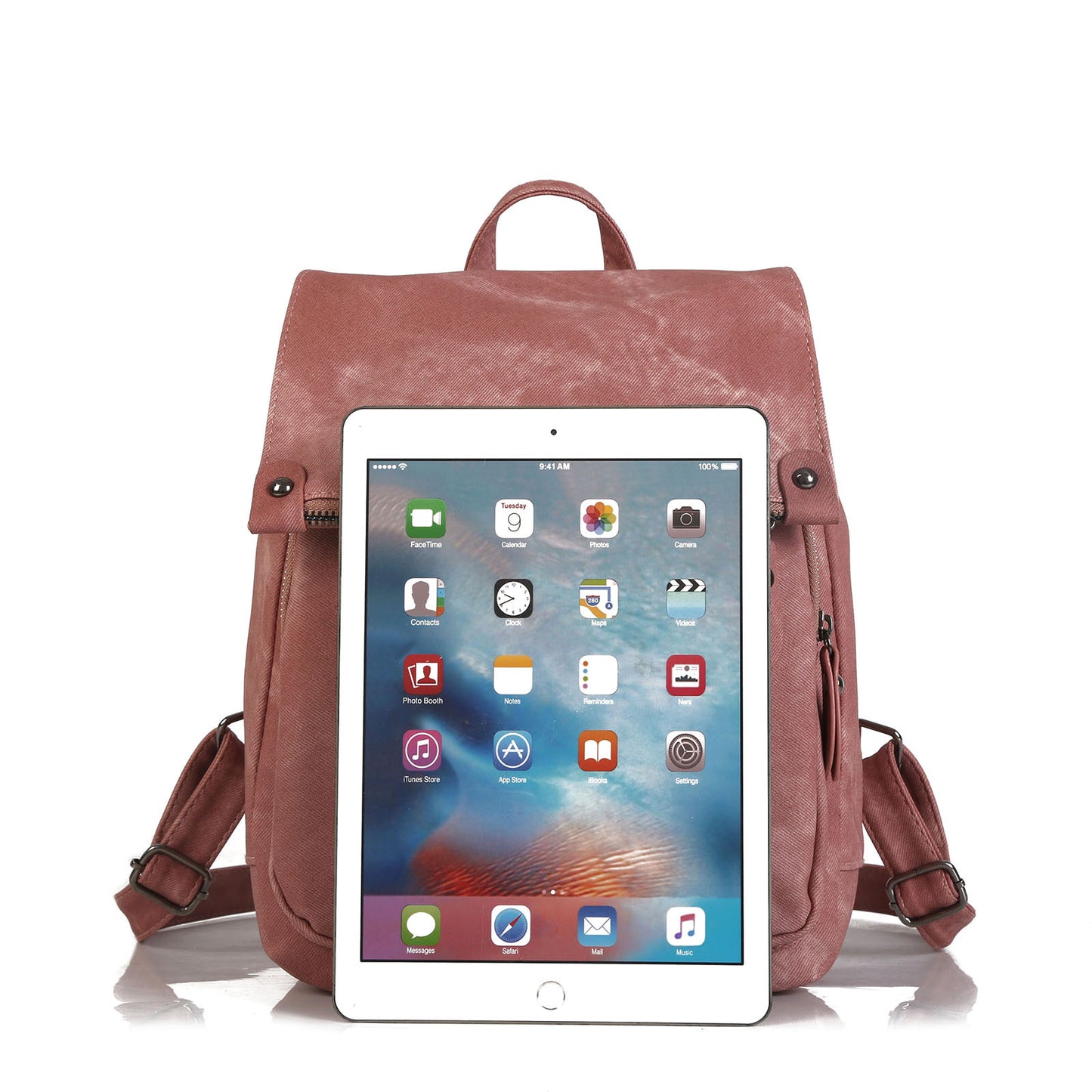 Casual Solid Color Backpack