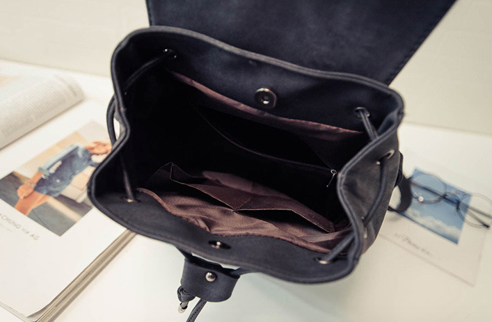 Casual Solid Color Backpack