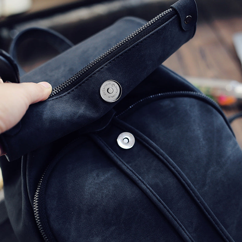 Casual Solid Color Backpack