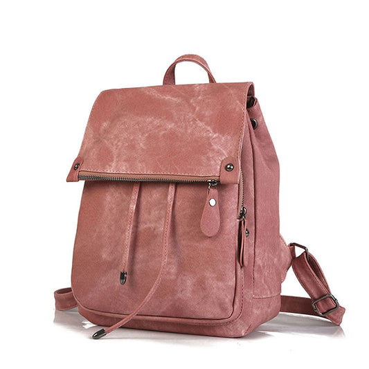 Casual Solid Color Backpack