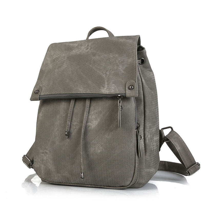 Casual Solid Color Backpack