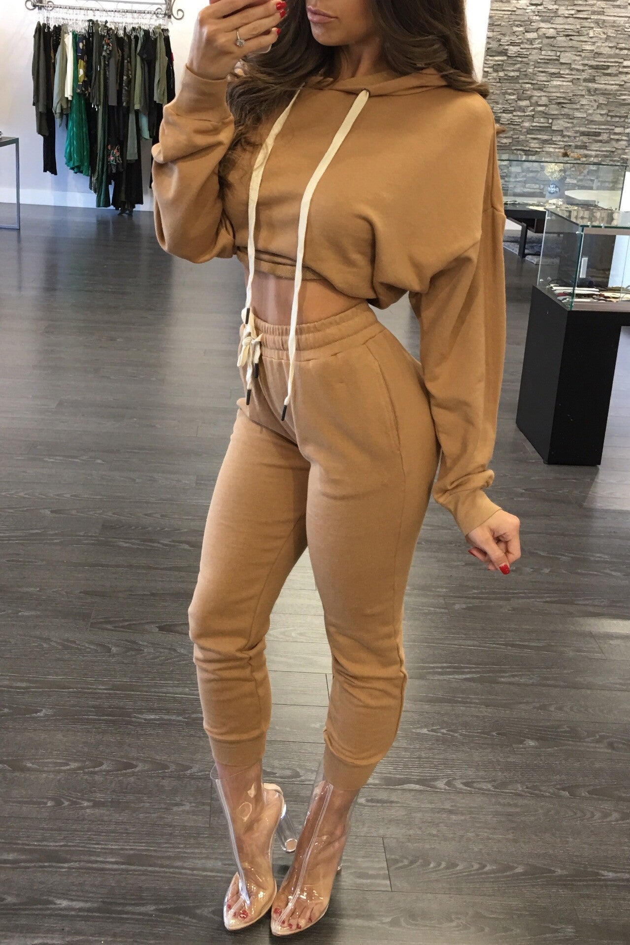 Casual Sweat Suit Two Pieces Set