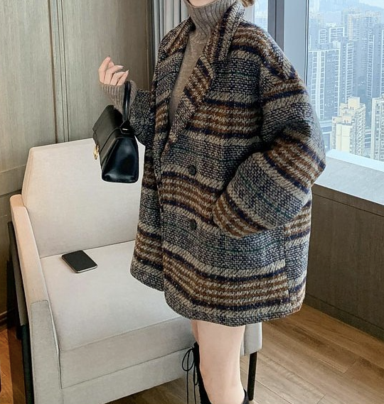 Checked Coat