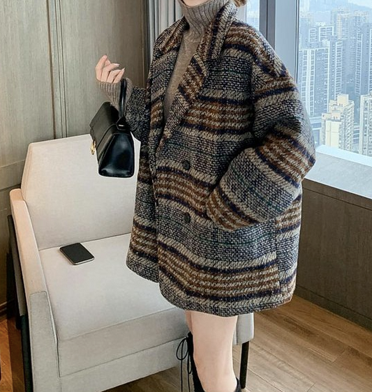 Checked Coat