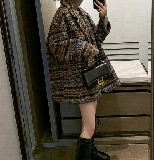 Checked Coat