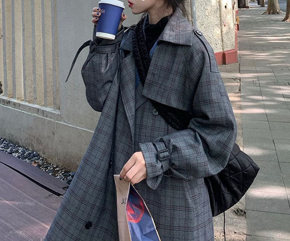 Checked Coat