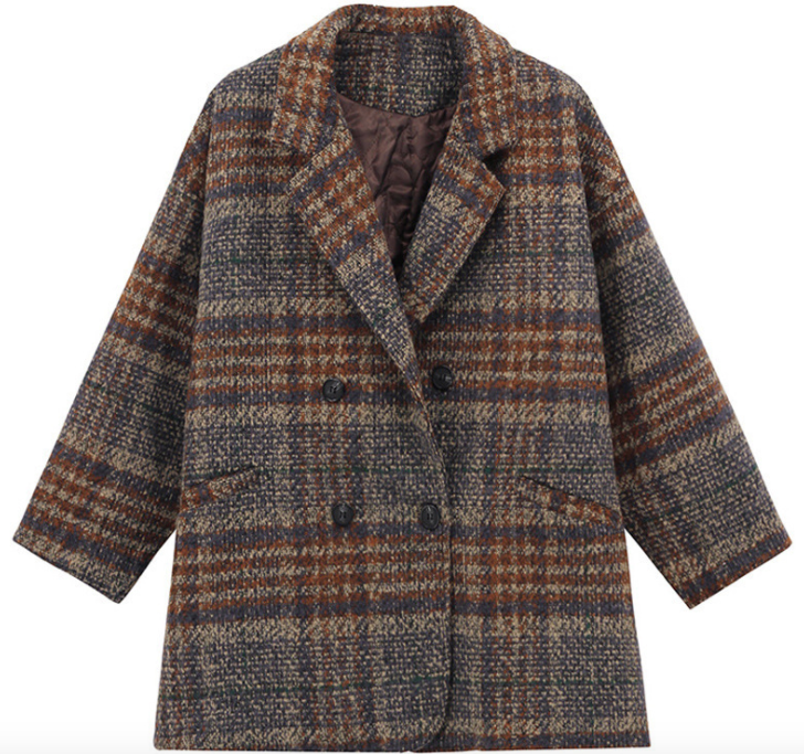 Checked Coat