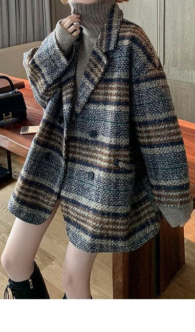 Checked Coat