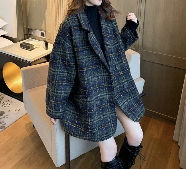 Checked Coat