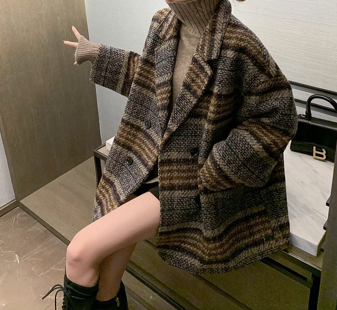 Checked Coat