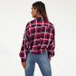 Checked Print Blouse