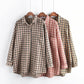 Checked Print Long Sleeve Shirt