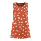 Chrysanthemum Sleeveless Slit Top