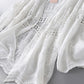 Cotton Hollowing Out Cardigan