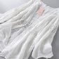 Cotton Hollowing Out Cardigan