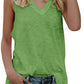 Cotton Sleeveless V Neck Top