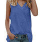 Cotton Sleeveless V Neck Top