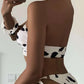 Cow Print Bikini Set