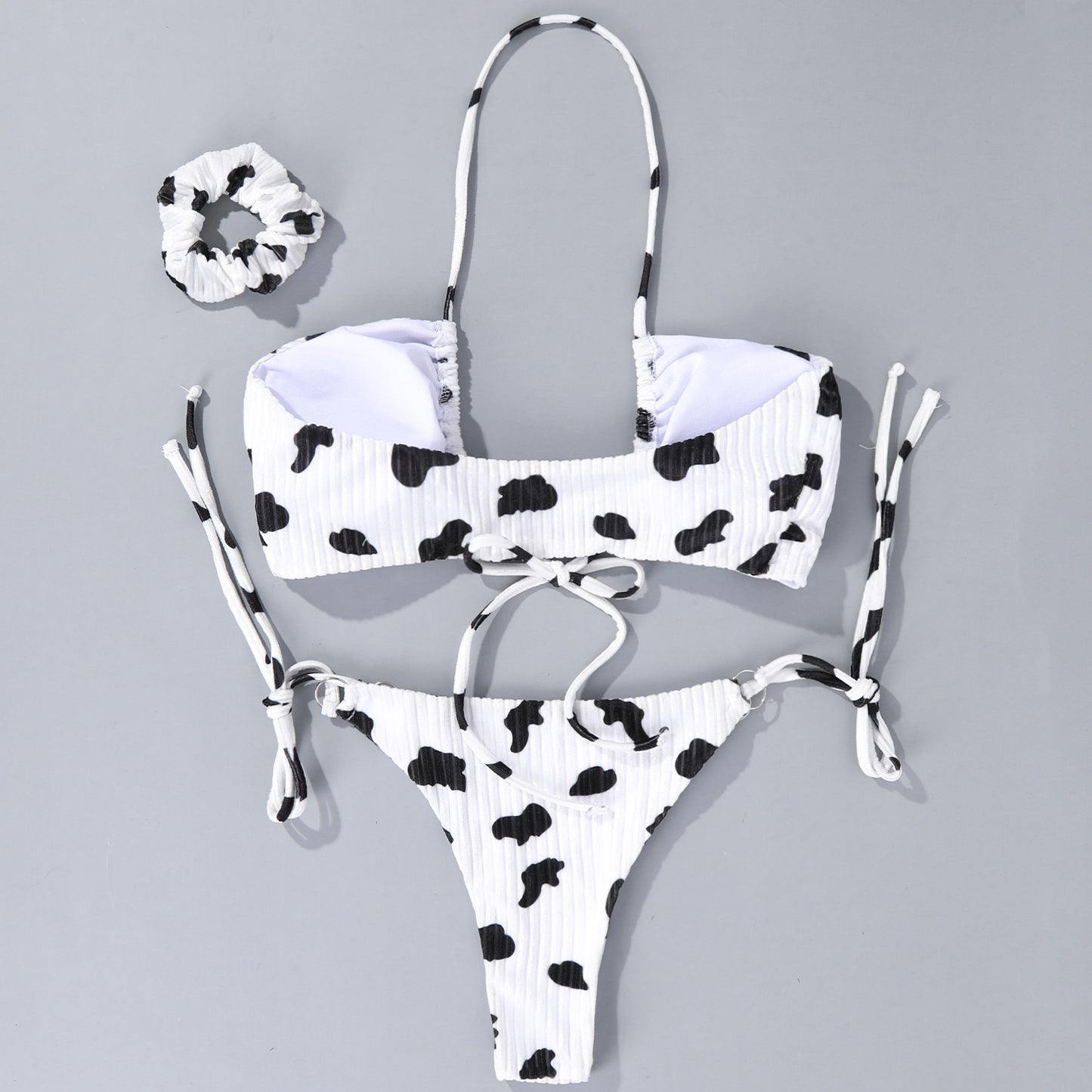 Cow Print Bikini Set