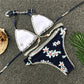 Crochet Floral Bikini Set