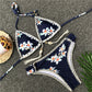 Crochet Floral Bikini Set