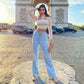 Cutout Long Sleeve Top