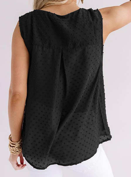 Ruffles V Neck Chiffon Top