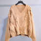 V Neck Tassels Sweater