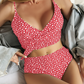 Floral High Waist Bikini Set