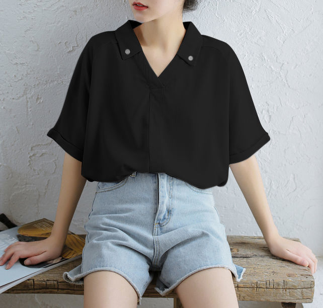 Chiffon V Neck Top