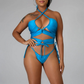 Cross Hollow Out Bikini Set